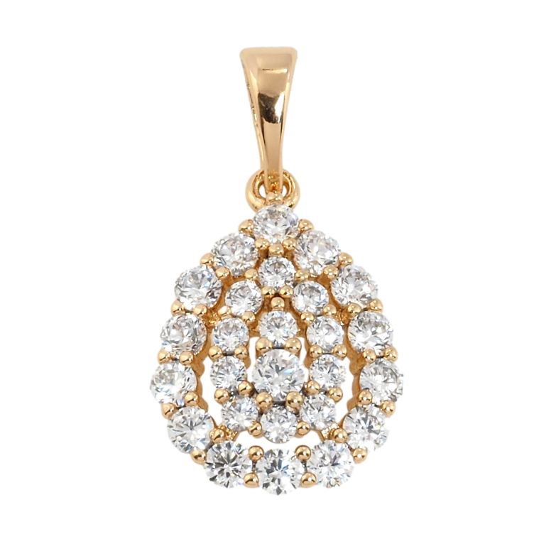 Кулон Xuping Позолота 18K Краплинка інкрустація цирконієм для ланцюжка до 5мм фото №1