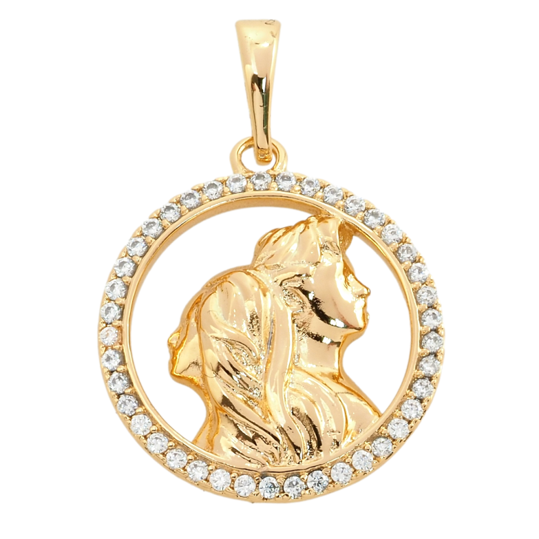 Кулон Xuping Позолота 18K Влюбленные для цепочки до 6мм фото №4