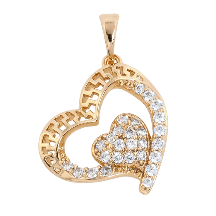 Кулон Xuping Позолота 18K Сердечка для ланцюжка до 5мм фото №25