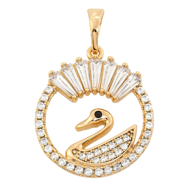 Кулон Xuping Позолота 18K Лебідь для ланцюжка до 5мм фото №11