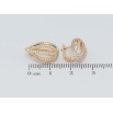 Серьги Xuping M&L Цвет 18K английский замок Овалы из дорожек циркония фото №2