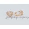 Серьги Xuping M&L Цвет 18K колечки Капельки с инкрустацией цирконием фото №2
