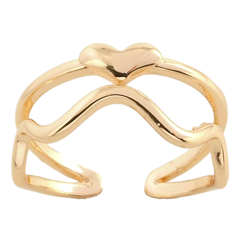 Каблучка Xuping M&L Колір 18К Сердечко фото №2