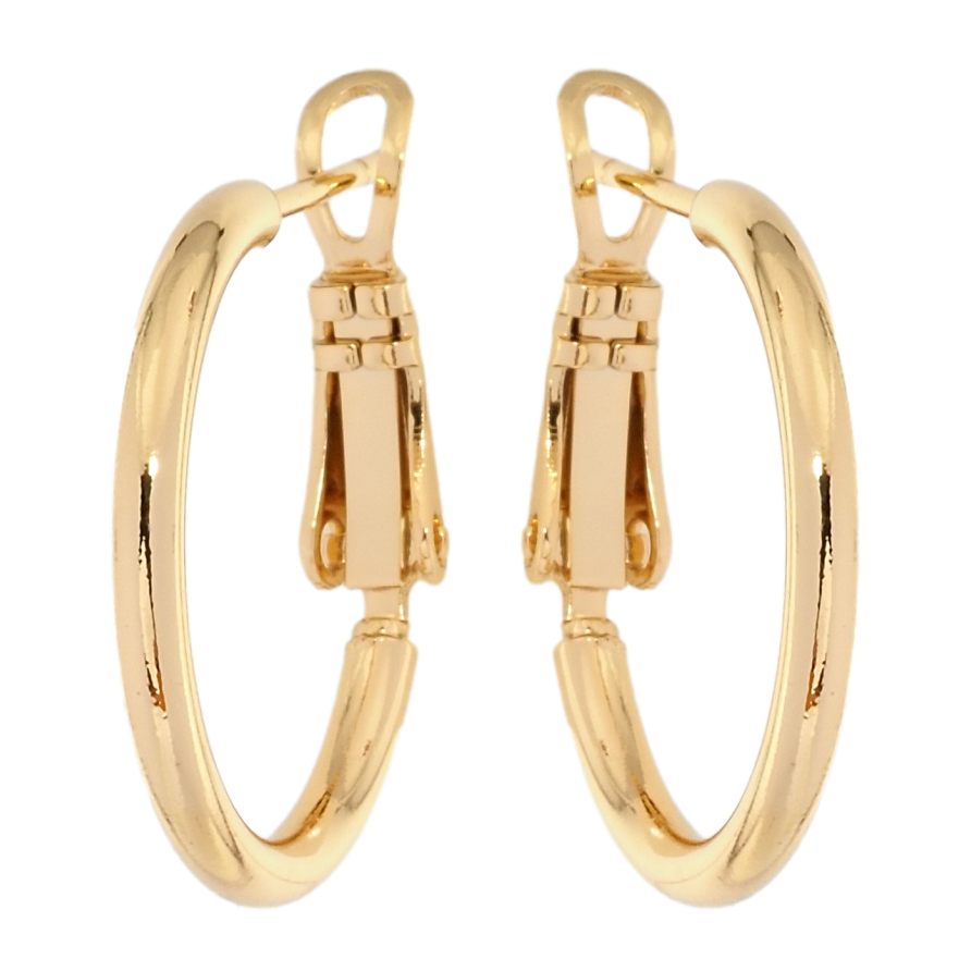 Серьги Xuping Позолота 18K кольца (конго) Классика ø 2см фото №1