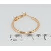 Сережки Xuping Позолота 18K кільця (конго) Класика ø 2.5см фото №2 Сережки Xuping Позолота 18K кільця (конго) Класика ø 2.5см фото №2
