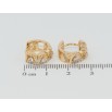 Серьги Xuping Позолота 18K колечки Декоративный узор с цирконием фото №2