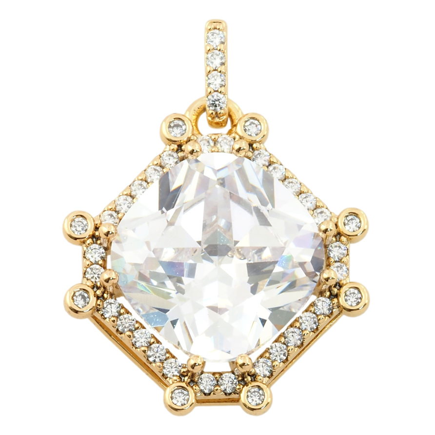 Кулон Xuping Позолота 18K Фіаніт в обрамленні цирконію для ланцюжка до 3мм фото №1