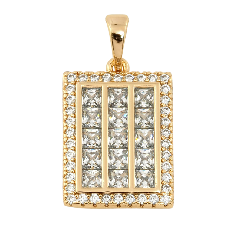 Кулон Xuping Позолота 18K Инкрустация цирконием для цепочки до 5мм фото №3