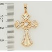 Кулон Xuping Позолота 18K Декоративный Крест с цирконием для цепочки до 5мм фото №2
