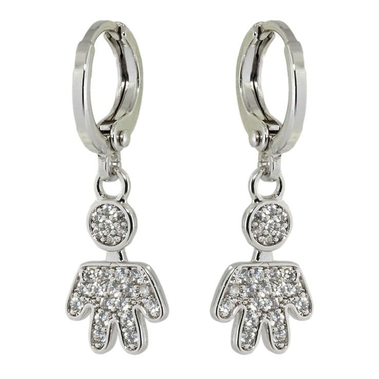 Сережки Xuping Родій підвіски на колечках Чоловічки фото №13 Сережки Xuping Родій підвіски на колечках Чоловічки фото №13