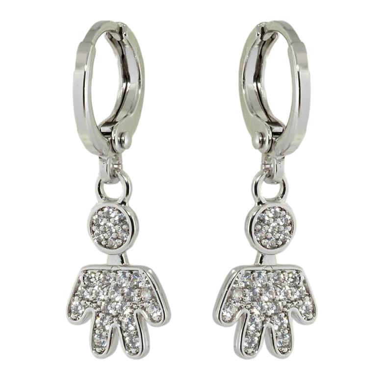 Сережки Xuping Родій підвіски на колечках Чоловічки фото №20