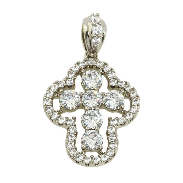 Кулон Xuping Родій Хрест з цирконієм для ланцюжка до 3мм фото №11