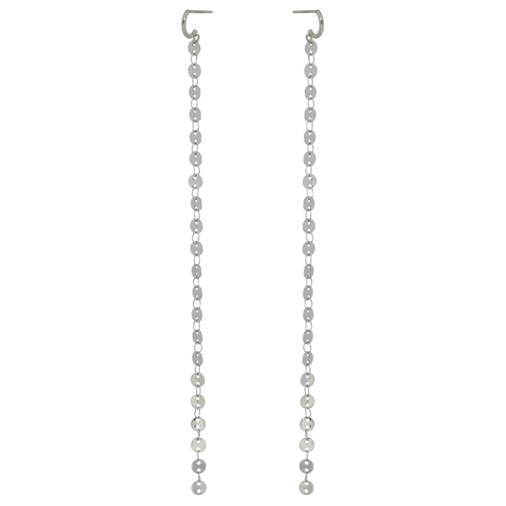 Серьги Xuping TTM Stainless Steel цвет Родий пусеты Подвески цепочки фото №4