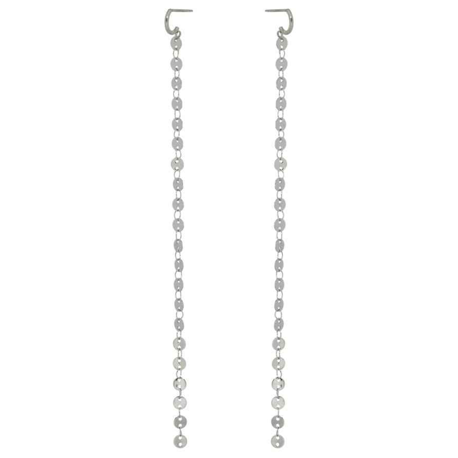 Серьги Xuping TTM Stainless Steel цвет Родий пусеты Подвески цепочки фото №1