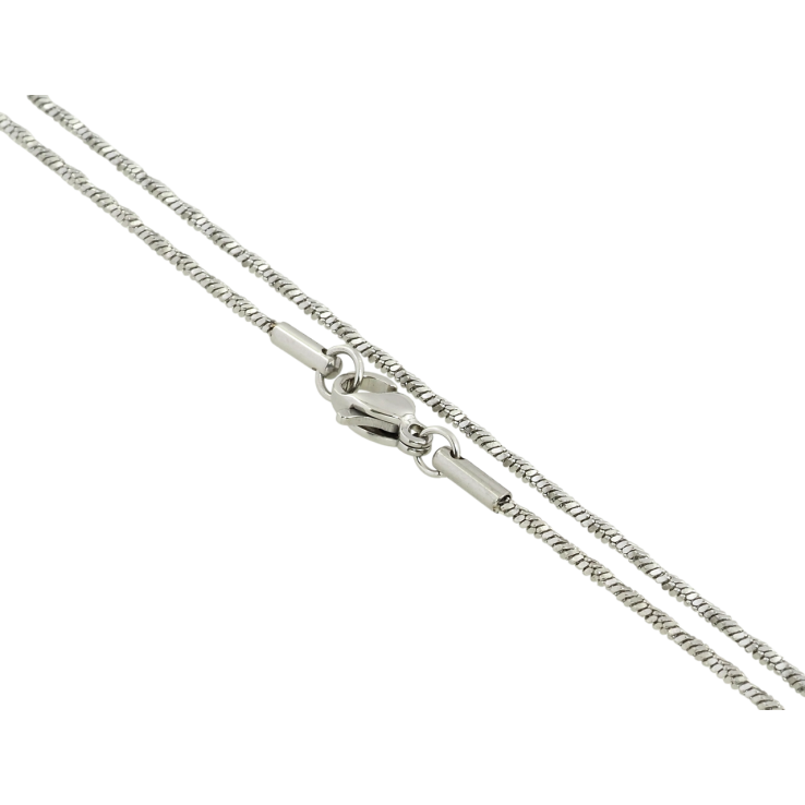 Ланцюжок Xuping ТТМ Stainless Steel колір Родій Плетіння Ювелірний шнур перекручений довжина 45см х 1.5мм фото №13 Ланцюжок Xuping ТТМ Stainless Steel колір Родій Плетіння Ювелірний шнур перекручений довжина 45см х 1.5мм фото №13