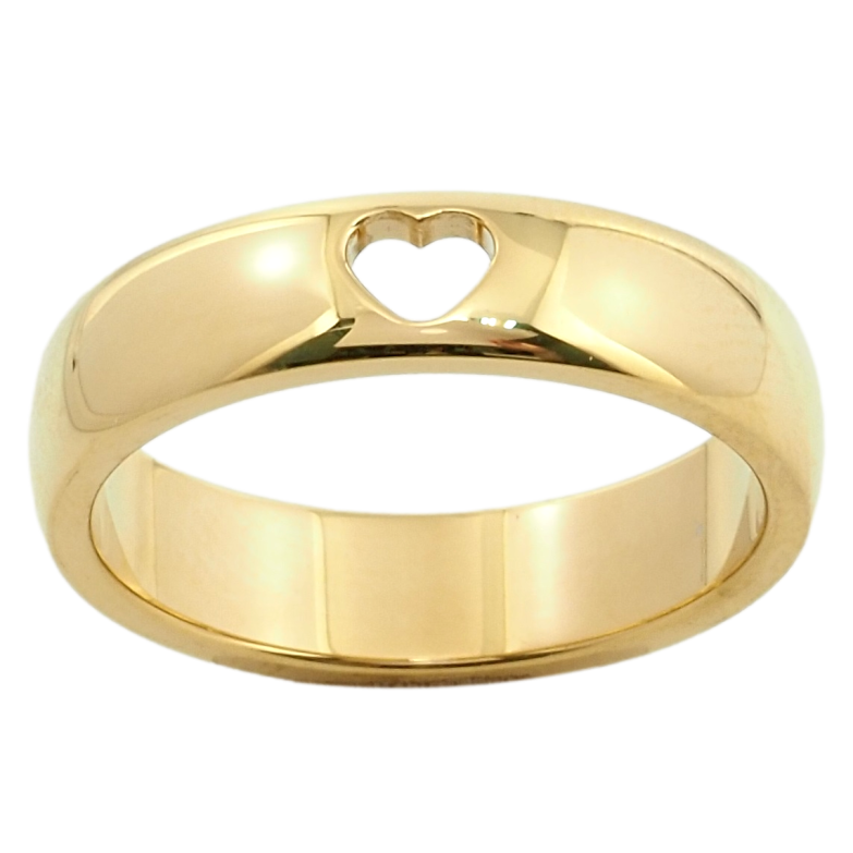 Каблучка Xuping TTM Stainless Steel Колір 14К Серце фото №2 Каблучка Xuping TTM Stainless Steel Колір 14К Серце фото №2