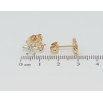 Серьги Xuping Позолота 18K пусеты Кристальные цветочки фото №2