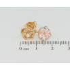 Серьги Xuping Позолота 18K пусеты Цветочки с декоративным розовым фианитом фото №2
