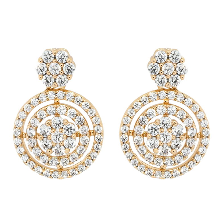 Серьги Xuping Позолота 18K пусеты Инкрустация цирконием фото №1 Серьги Xuping Позолота 18K пусеты Инкрустация цирконием фото №1