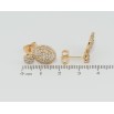 Сережки Xuping Позолота 18K пусети Інкрустація цирконієм фото №2 Сережки Xuping Позолота 18K пусети Інкрустація цирконієм фото №2