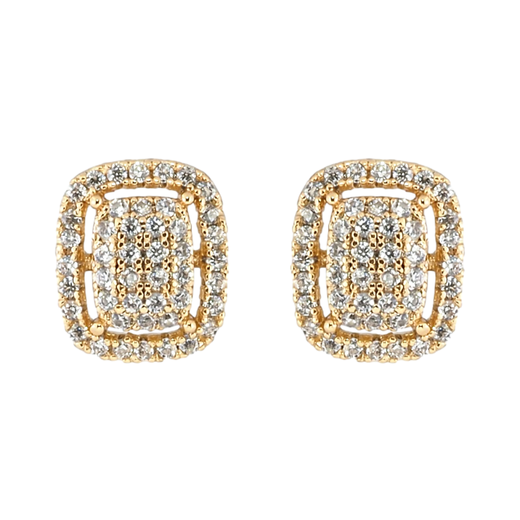 Серьги Xuping Позолота 18K пусеты Инкрустация цирконием фото №9 Серьги Xuping Позолота 18K пусеты Инкрустация цирконием фото №9