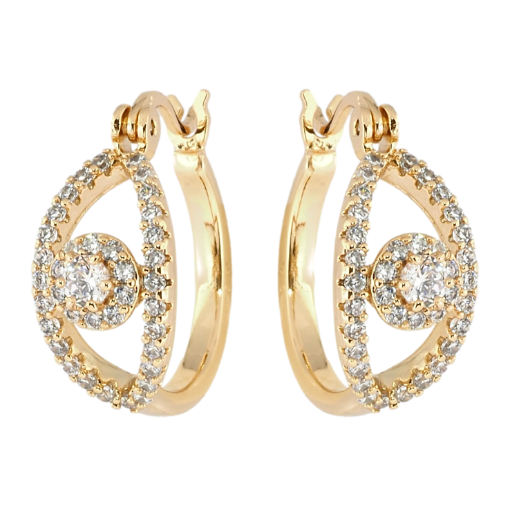 Серьги Xuping Позолота 18K замок-булавка Декоративный узор с цирконием фото №4