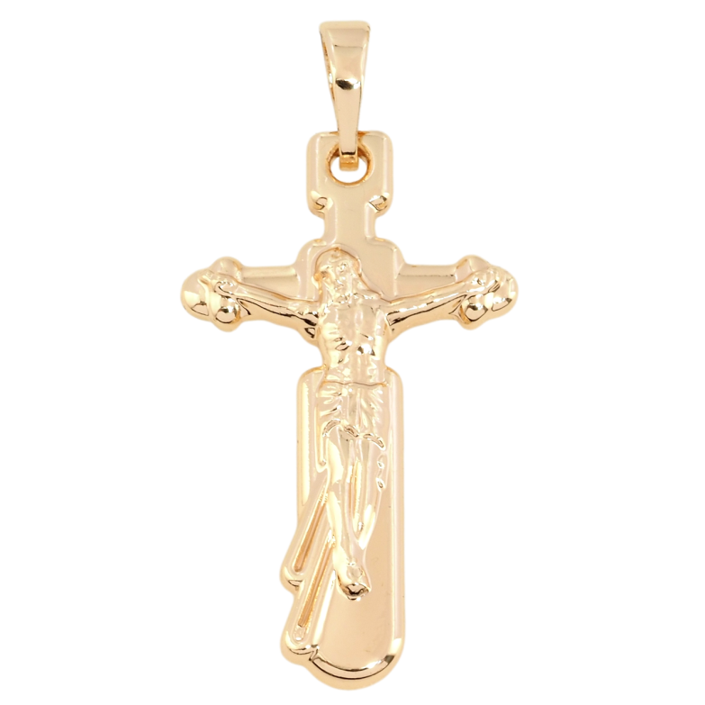 Кулон Xuping M&L Цвет 18К Крест с Распятием для цепочки до 6мм фото №1 Кулон Xuping M&L Цвет 18К Крест с Распятием для цепочки до 6мм фото №1