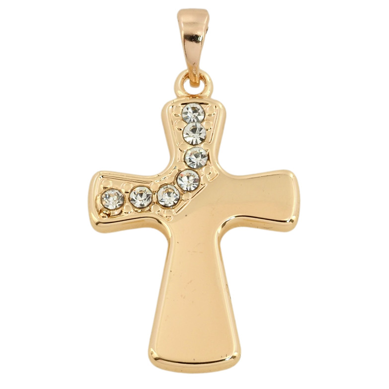 Кулон Xuping M&L Колір 18К Декоративний Хрест із цирконієм для ланцюжка до 5мм фото №1