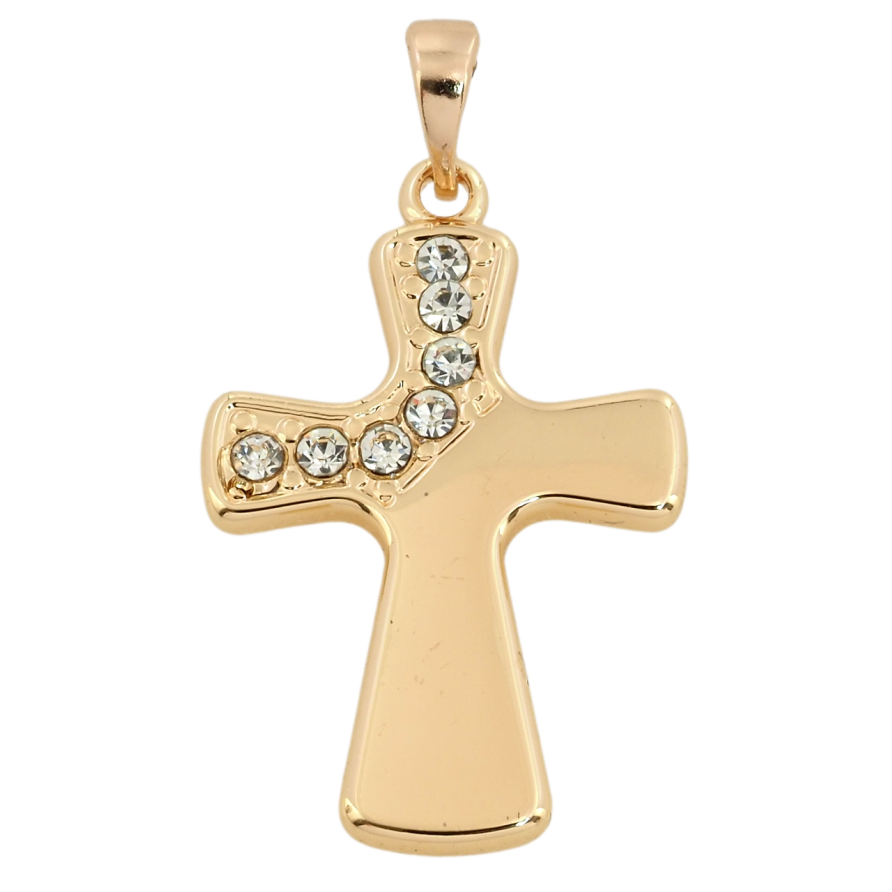 Кулон Xuping M&L Колір 18К Декоративний Хрест із цирконієм для ланцюжка до 5мм фото №1