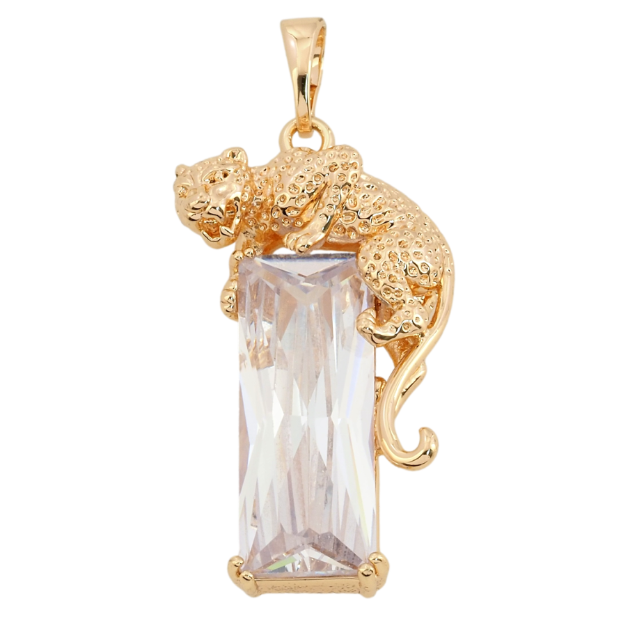 Кулон Xuping M&L Колір 18К Кристал з леопардом для ланцюжка до 5мм фото №1 Кулон Xuping M&L Колір 18К Кристал з леопардом для ланцюжка до 5мм фото №1