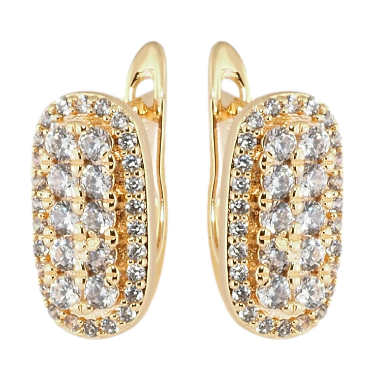 Сережки Xuping M&L Колір 18K англійський замок Інкрустація цирконієм фото №3