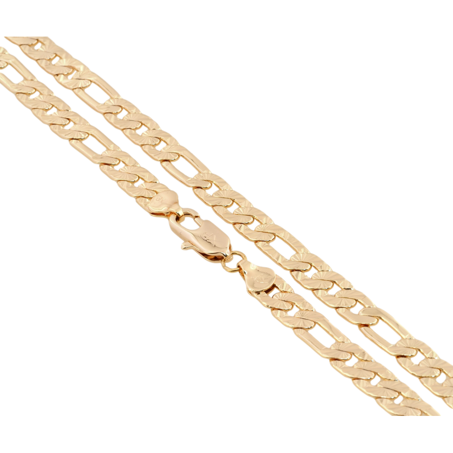 Ланцюжок Xuping M&L Колір 18К Плетіння Фігаро довжина 45см х 7мм фото №1