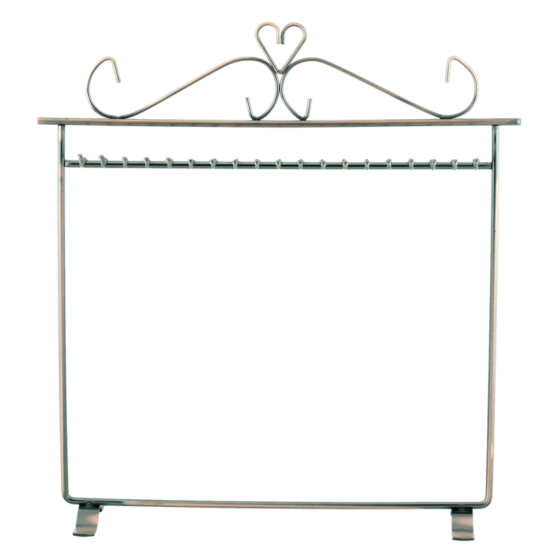 Підставка під ланцюжки браслети Металічна бронзова 34х28.5см (19 гачків) дивіться опис фото №1