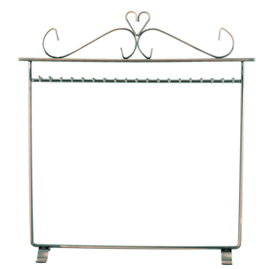 Підставка під ланцюжки браслети Металічна бронзова 34х28.5см (19 гачків) дивіться опис фото №1