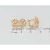 Сережки Xuping Позолота 18K англійський замок Декоративний різьблений орнамент фото №2