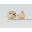 Сережки Xuping Позолота 18K англійський замок Інкрустація цирконієм фото №2