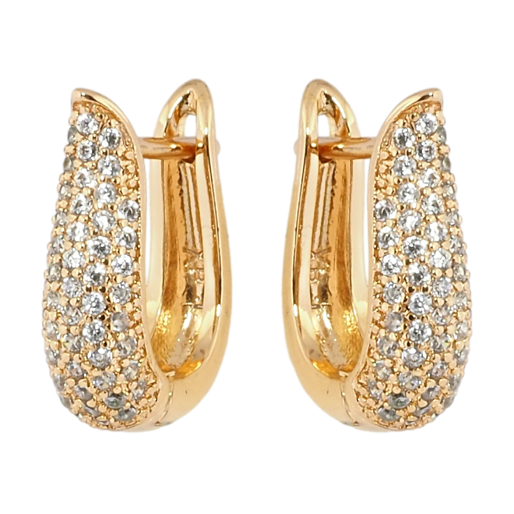 Сережки Xuping Позолота 18K англійський замок Інкрустація цирконієм фото №18 Сережки Xuping Позолота 18K англійський замок Інкрустація цирконієм фото №18