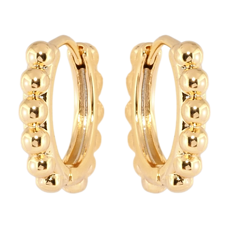 Серьги Xuping Позолота 18K колечки Дорожки шариков фото №20