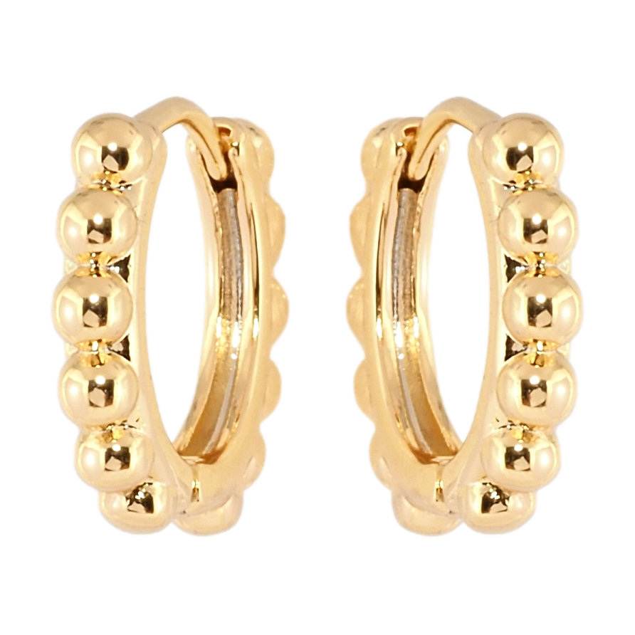 Сережки Xuping Позолота 18K колечка Доріжки кульок фото №1