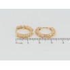 Сережки Xuping Позолота 18K колечка Доріжки кульок фото №2