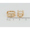 Сережки Xuping Позолота 18K колечка Декоративні з цирконієм фото №2