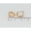 Серьги Xuping Позолота 18K колечки Декоративные сердечки с цирконием фото №2