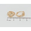 Серьги Xuping Позолота 18K колечки Декоративный узор с цирконием фото №2