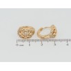 Серьги Xuping Позолота 18K колечки Декоративный узор с цирконием фото №2