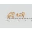 Серьги Xuping Позолота 18K колечки Декоративный узор с цирконием фото №2
