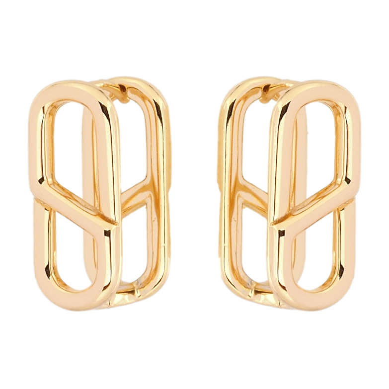 Серьги Xuping Позолота 18K колечки Декоративный узор фото №1