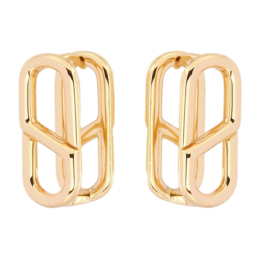 Серьги Xuping Позолота 18K колечки Декоративный узор фото №1