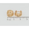 Сережки Xuping Позолота 18K колечка Декоративний візерунок з цирконієм фото №2