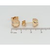 Серьги Xuping Позолота 18K пусеты Фигурные с вставками циркония фото №2