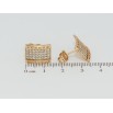 Сережки Xuping Позолота 18K пусети Інкрустація цирконієм фото №2 Сережки Xuping Позолота 18K пусети Інкрустація цирконієм фото №2